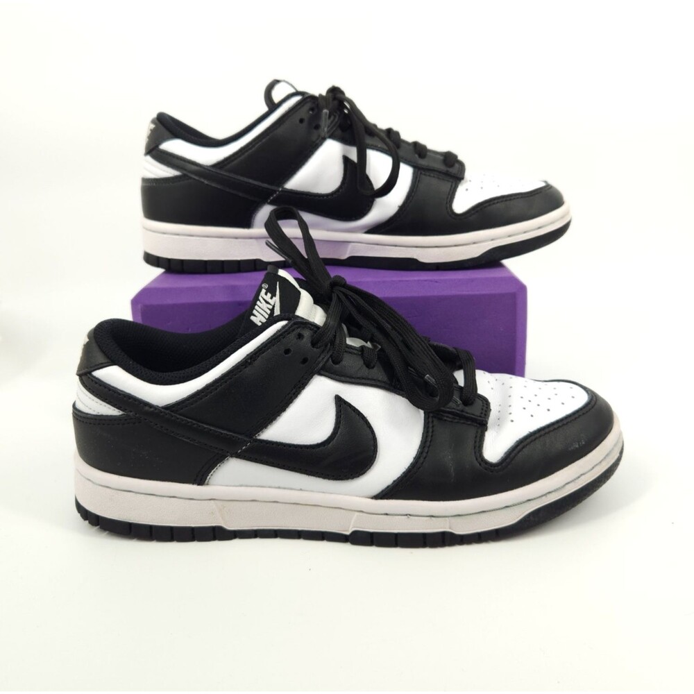 Nike Dunk Low Shoes Women Size 8.5 White Black Panda DD1503-101